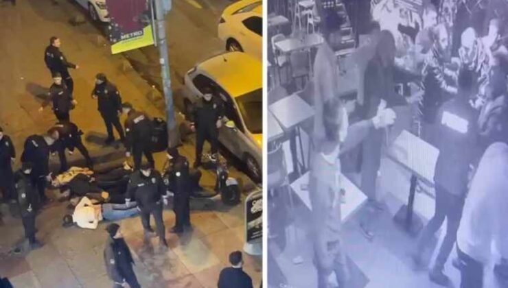 Bayrampaşa’da polis ile kafe çalışanları ortasında kavga!
