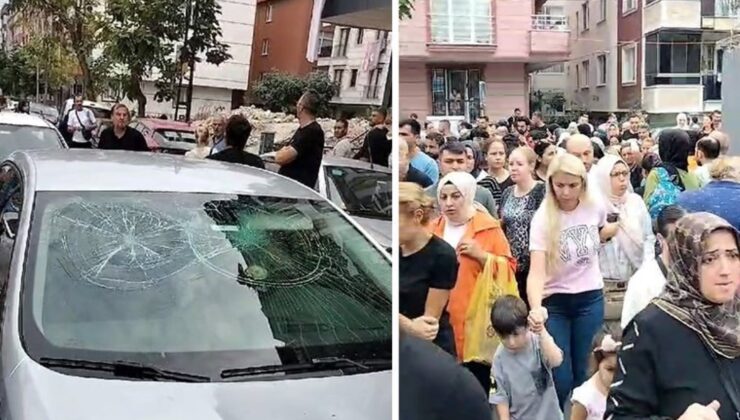 Avcılar’da okul önünde park hengamesi: Çocukların içinde olduğu arabanın camını kırdı!