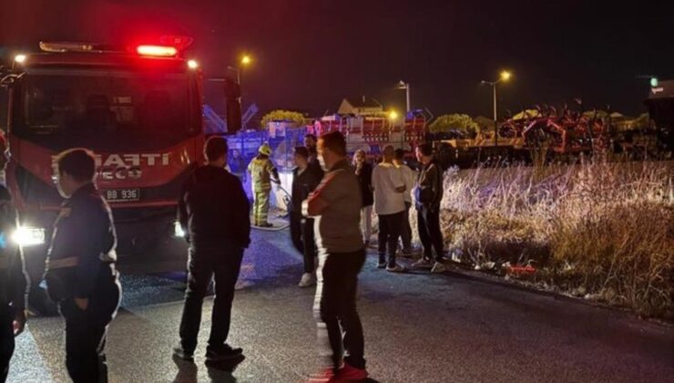 Duvara çarpan motosiklet alev aldı: 1 meyyit, 1 yaralı