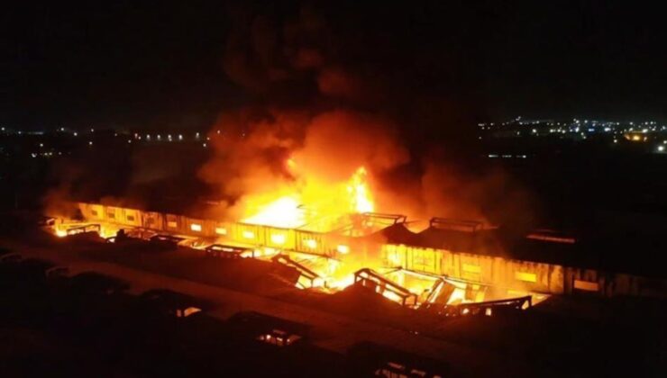 Fabrika yangını 9 saat sonra denetim altındı