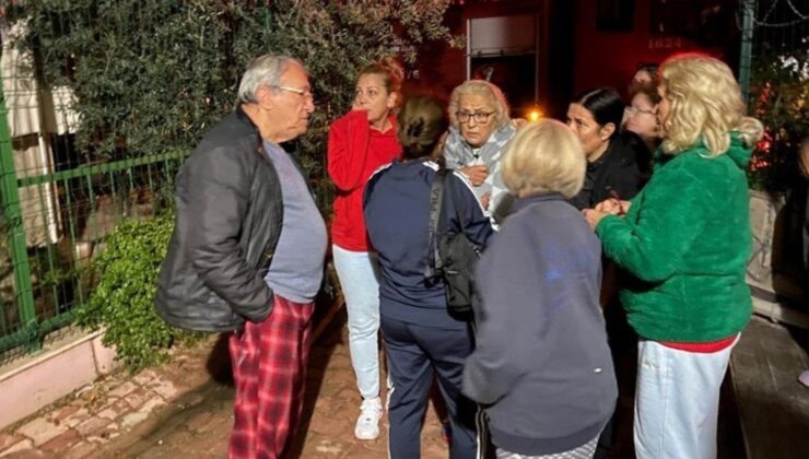 Konutu yanan yaşlı bayan, canını güç kurtardı