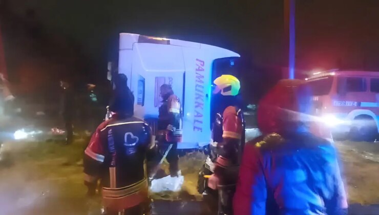 Balıkesir’de dehşetli kaza… Yolcu otobüsü devrildi: Meyyit ve yaralılar var!