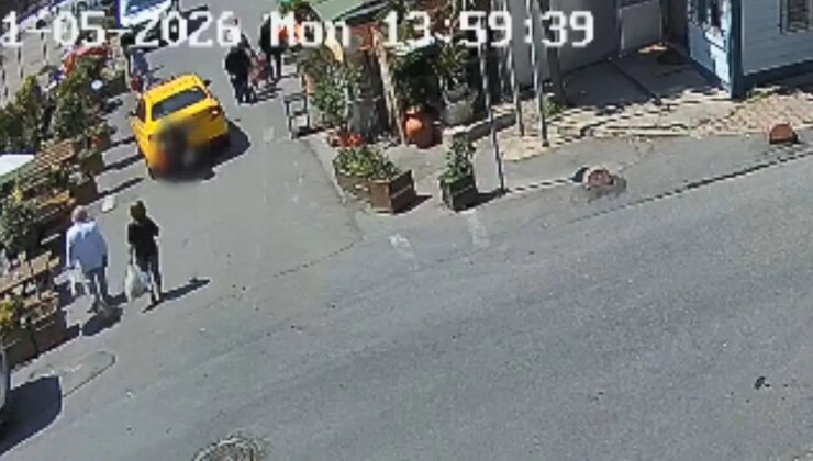Şişli’de korkutan anlar… 79 yaşındaki bayan geri hareket yapan taksinin altında kaldı
